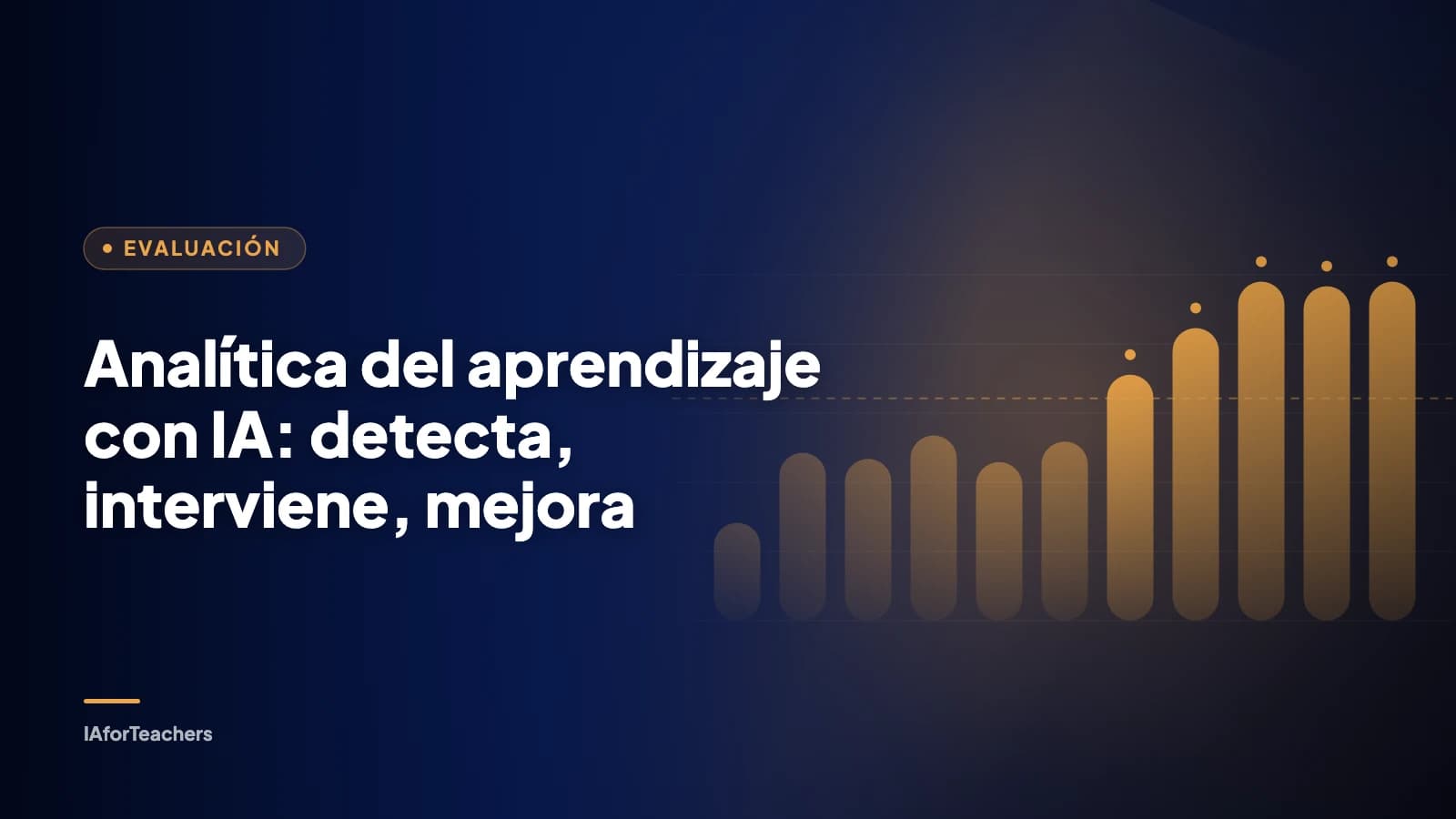Portada: Analítica del aprendizaje con IA: detecta, interviene, mejora