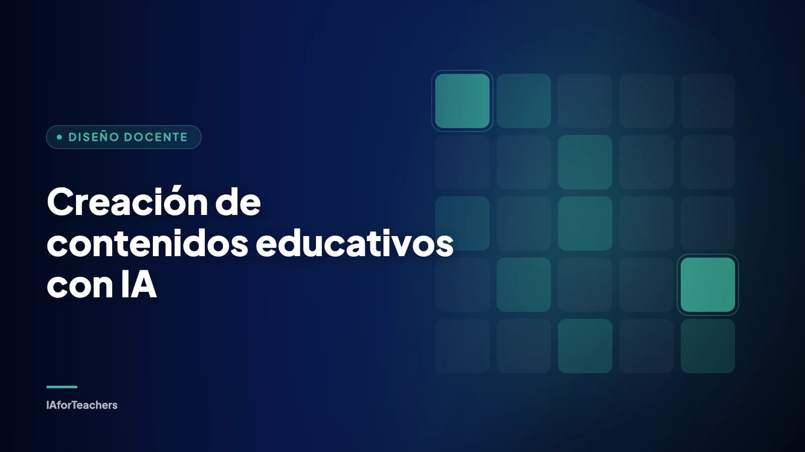 Portada: Creación de contenidos educativos con IA