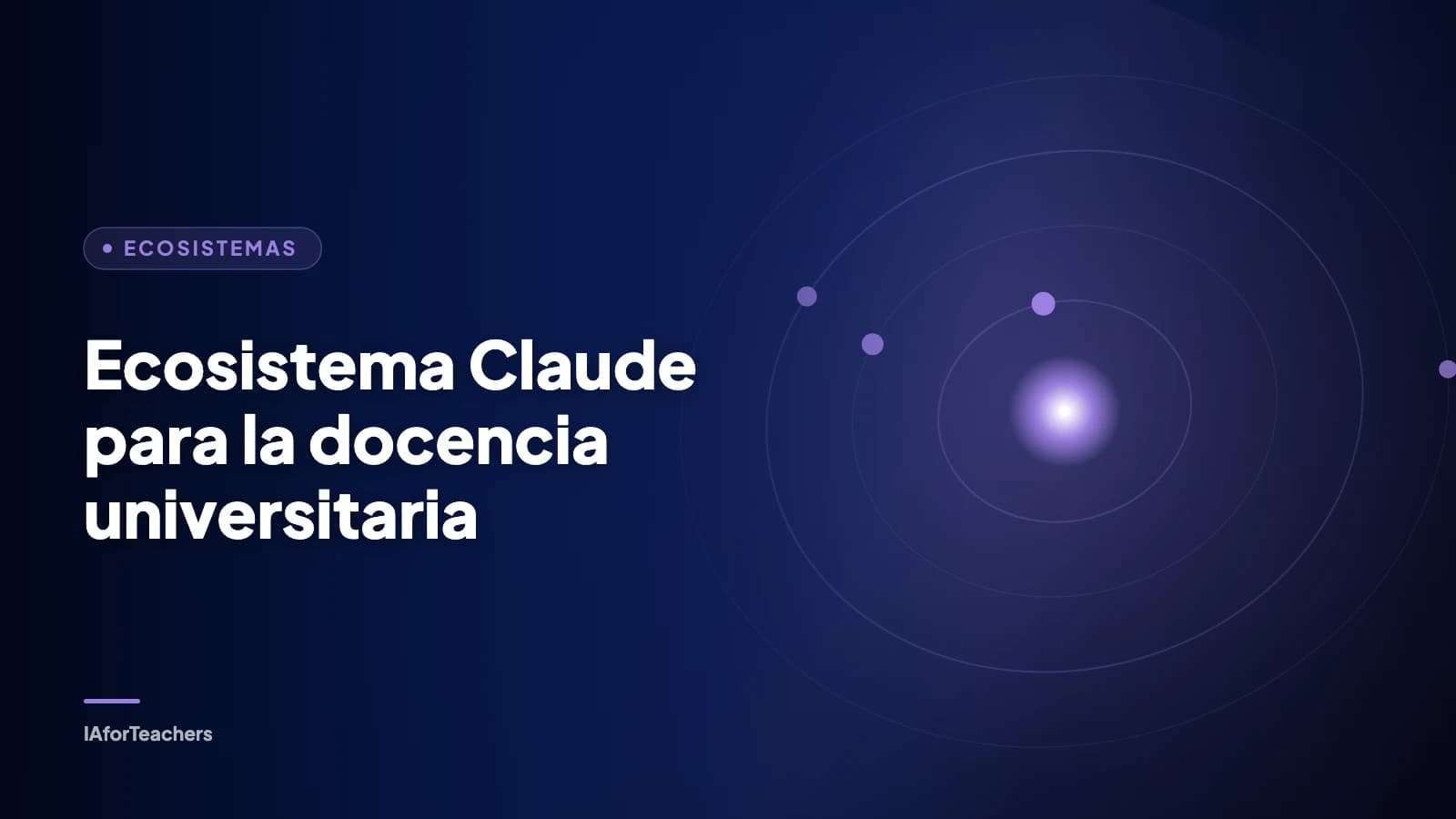 Portada: Ecosistema Claude para la docencia universitaria